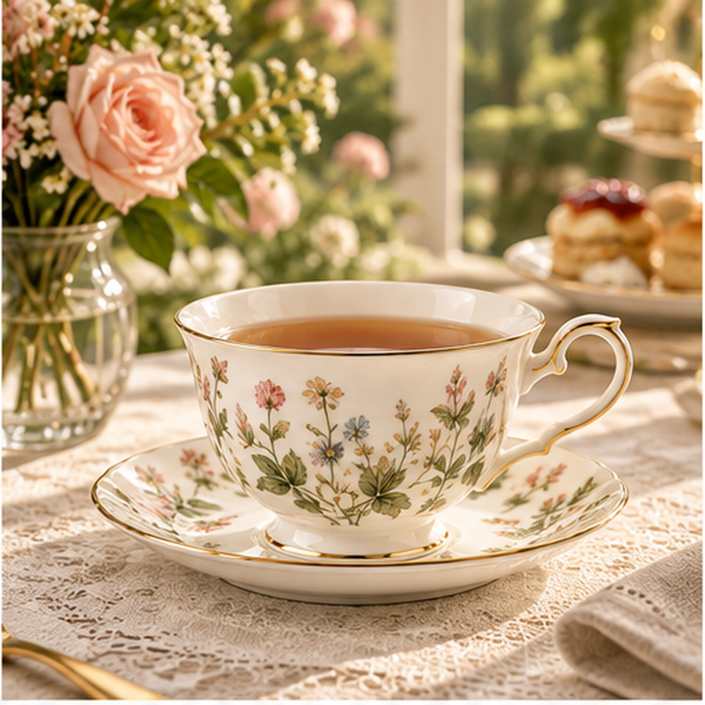 Beatrice Garden Teacup & Saucer